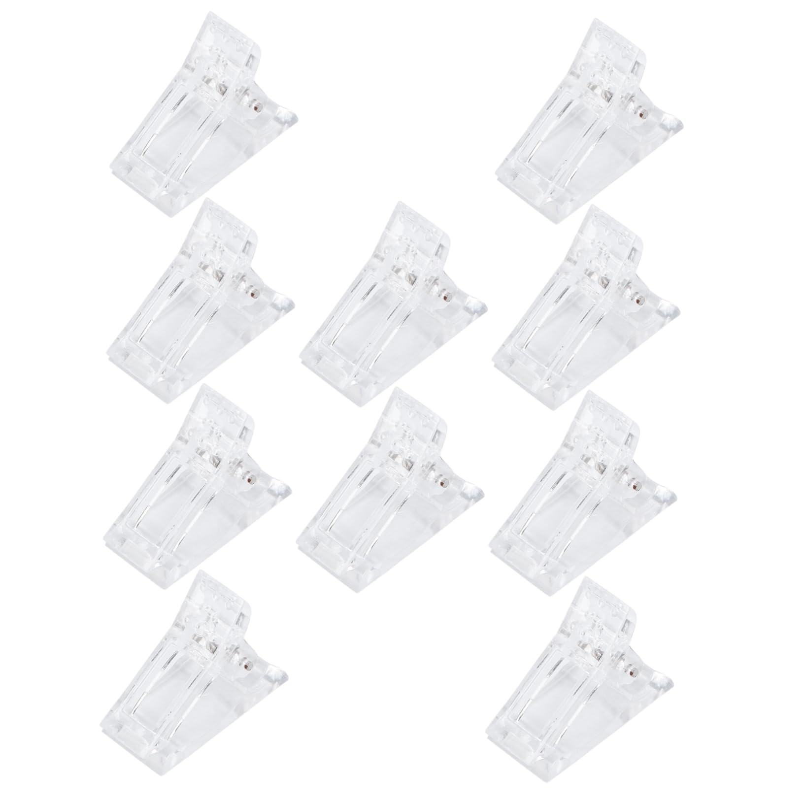 LIFKOME 10Pcs Manicure Fixation Clips Durable Nail Art Clamps for Secure Nail Retention Lightweight Design for Nail Art Shops and DIY Enthusiasts