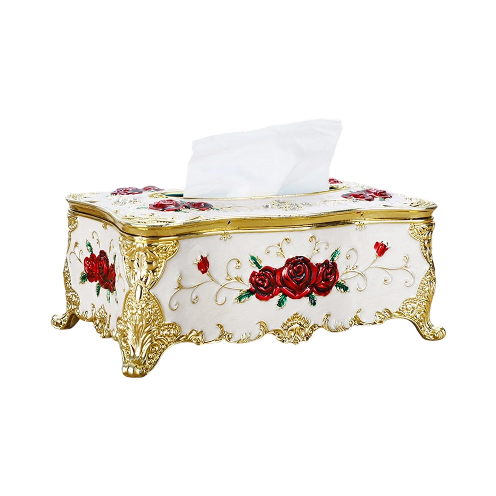 Modern Tissue Storage Container Sturdy ABS Materials for Countertop Placement ABS Tissue Holder