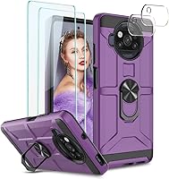 Vista 30 de Jeylly Funda para Xiaomi Redmi Note 9 Pro con protector de pantalla de vidrio templado [2 unidades], resistente a prueba de golpes, funda protectora