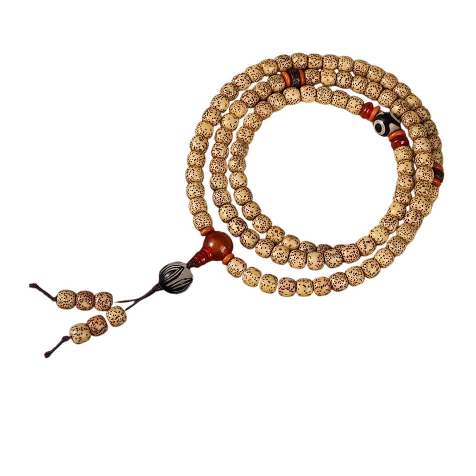 Cuentas de atención plena budistas de Bodhi natural y amuletos de meditación