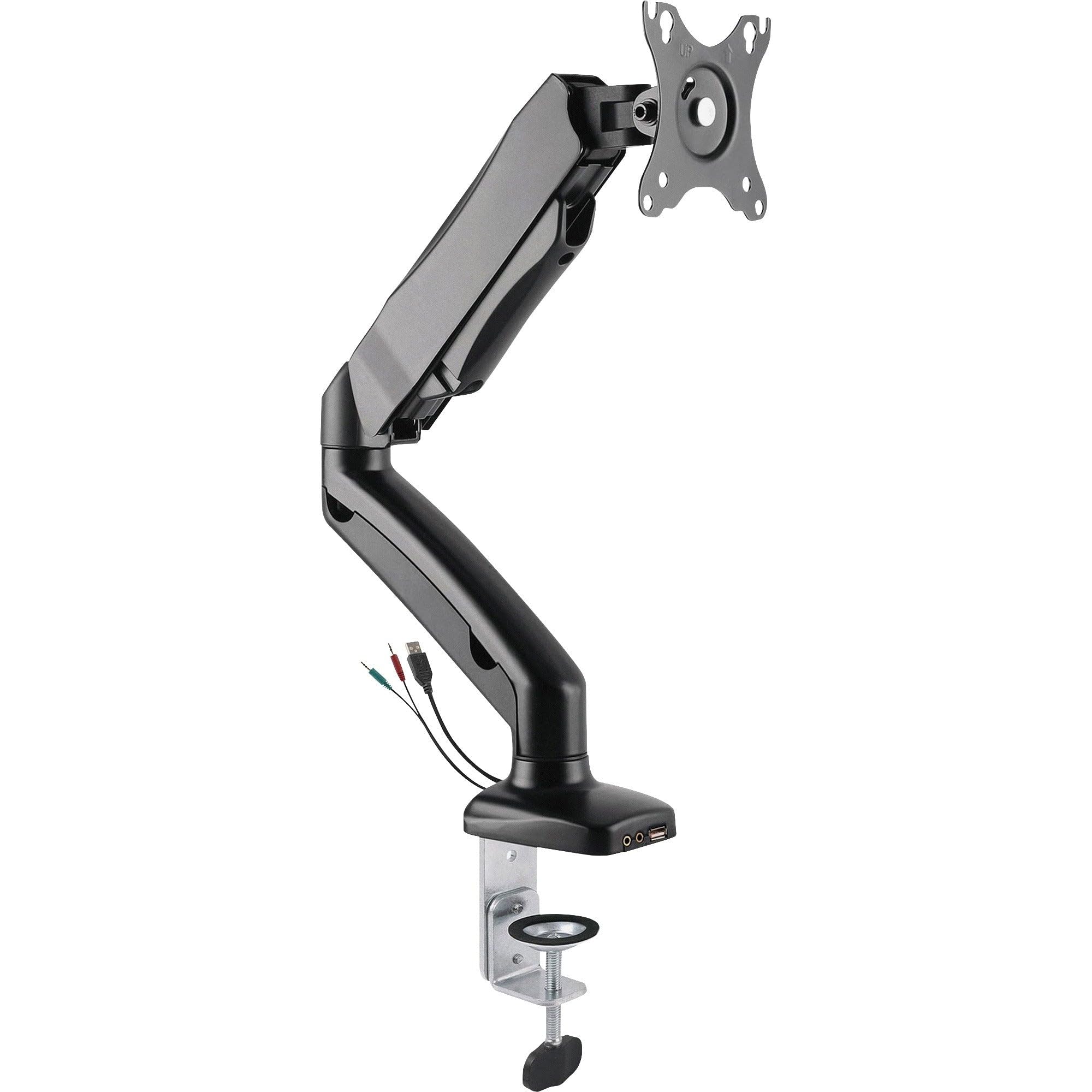 LLR99800, Single-Monitor Arm, 1 Each, Black by Lorell – Metal, Black