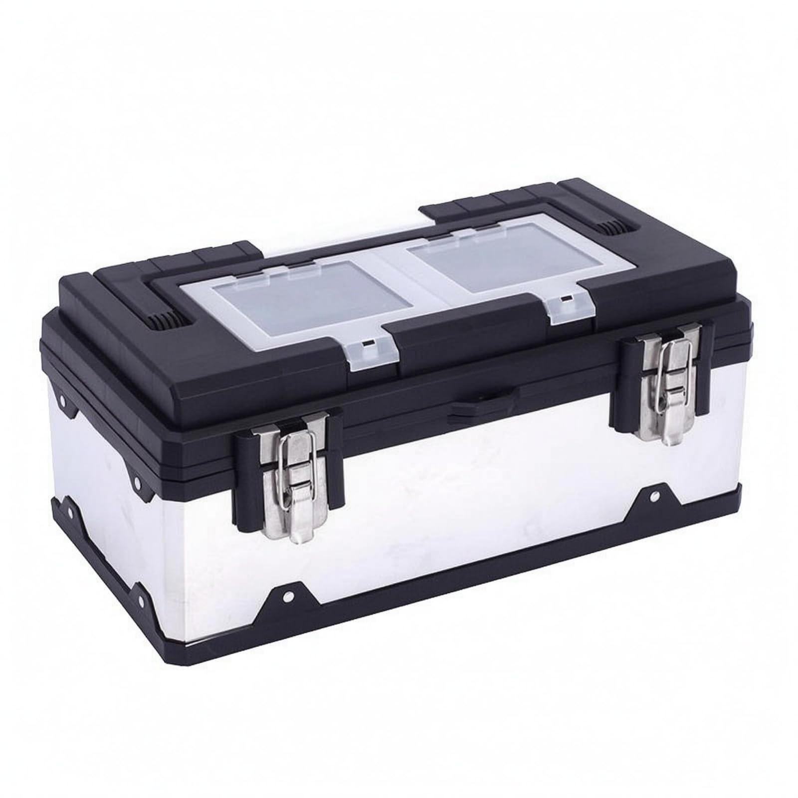 Caja Herramientas Plástico Rígido Caja Doble Hardware Pequeño Maletín para Taller
