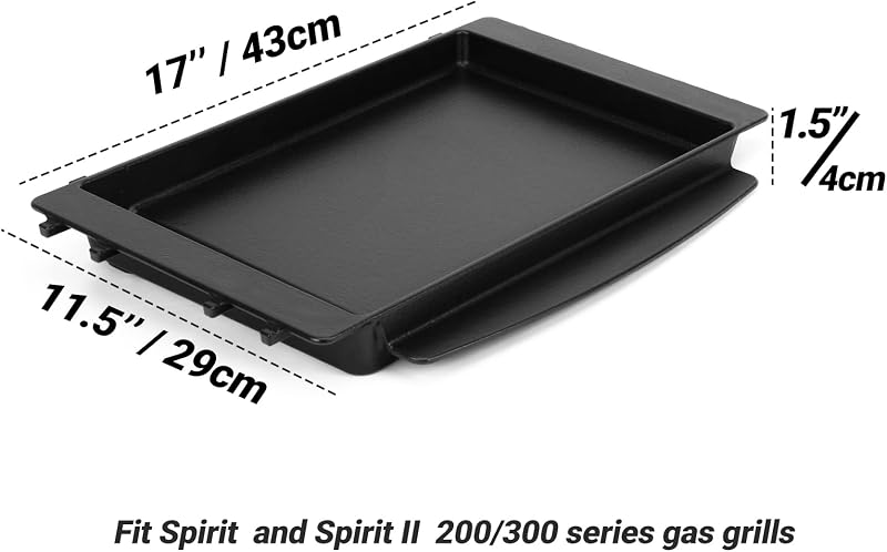 Onlyfire öntöttvas plancha grillezőlap Weber Spirit 200/300 sorozathoz