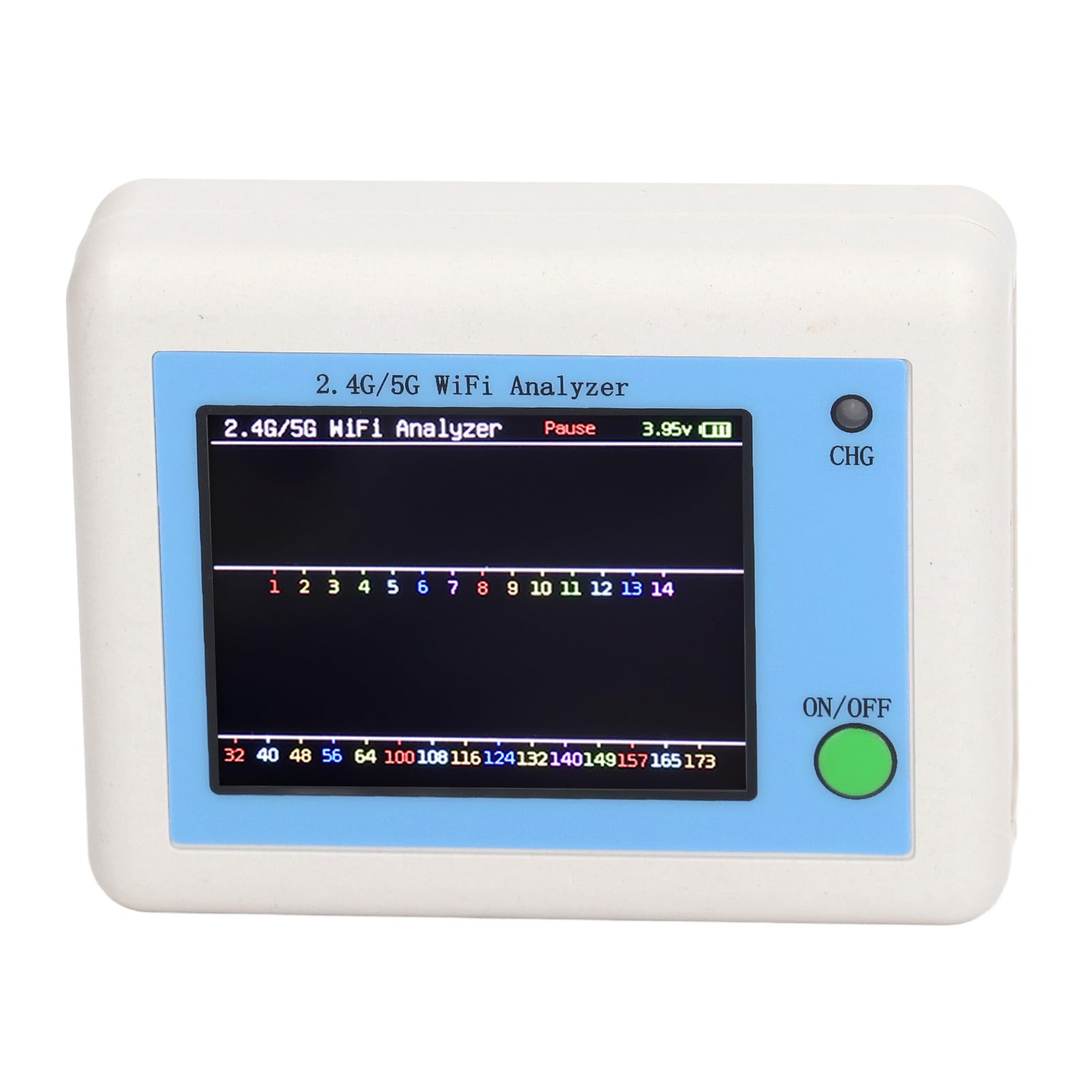 Srliya 2.4g 5g Analizador Wifi de 2.4 Pulgadas TFT Color Light Indication Signal Scanner Analyzer