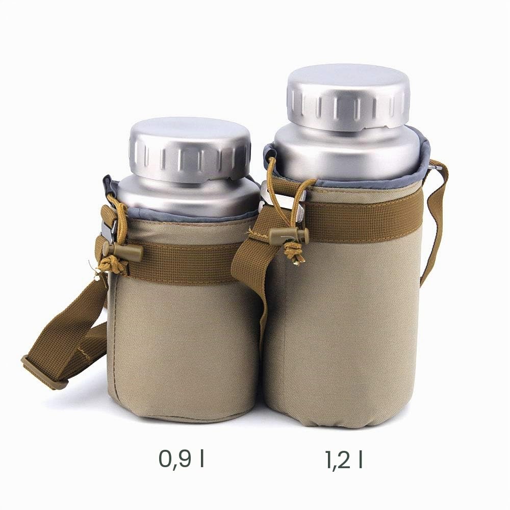 Keith 0.9L / 1.2L Titan Wasserflasche Outdoor Sports Große Kapazität Weithalsflasche mit Deckel Radfahren Trinkflasche …