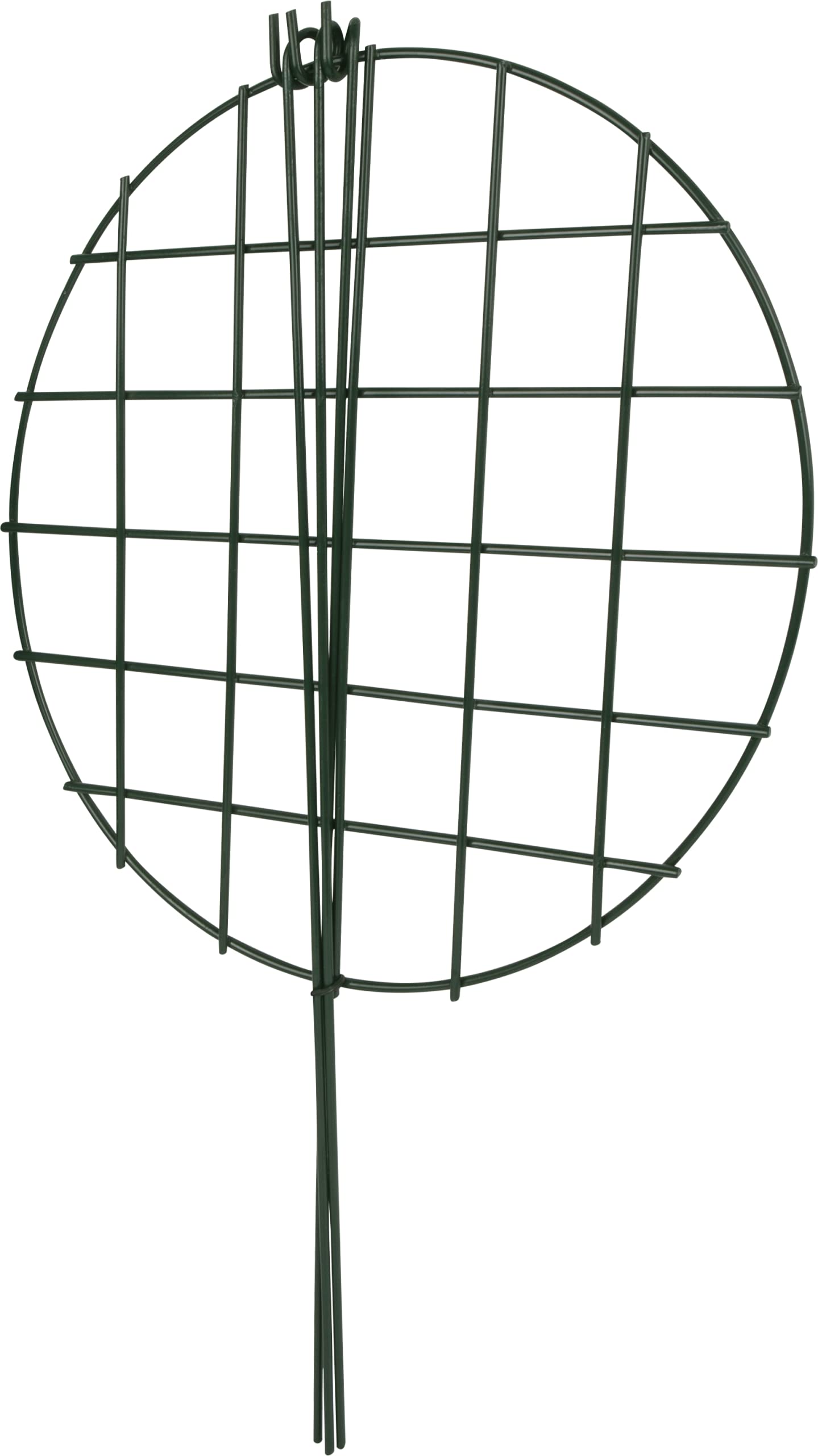 Windhager Blumen-Stützgitter – 35x60 Cm, Grün, Mit 3 Beinen, Für Stauden Wie Pfingstrosen & Hortensien, Verzinktes Metall