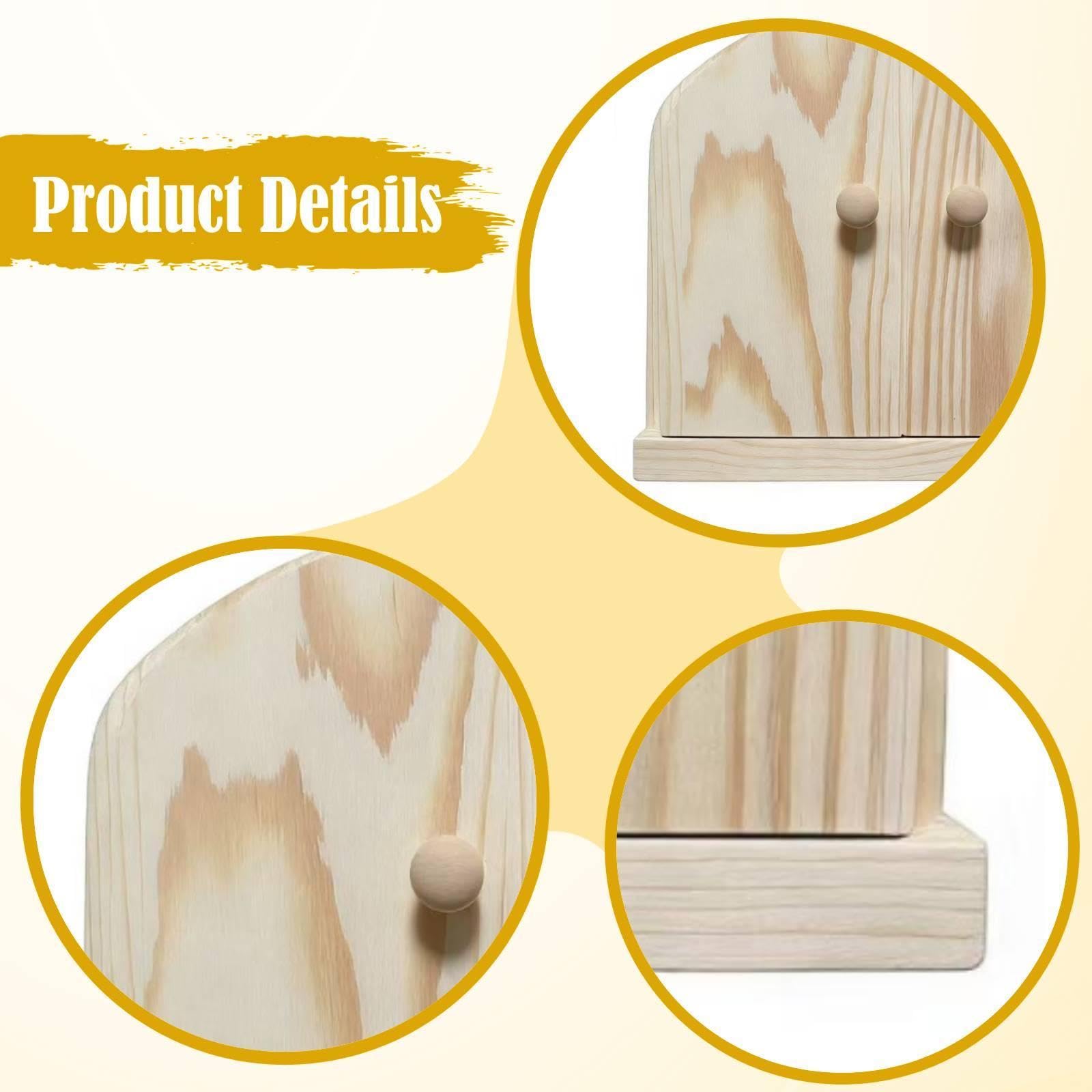 Tapa para Enchufe con Marco de Madera, Protección Decorativa para Puertas Y Paredes, Adecuada para Sala de Estar, Habitación Infantil Y Pasillo, Madera