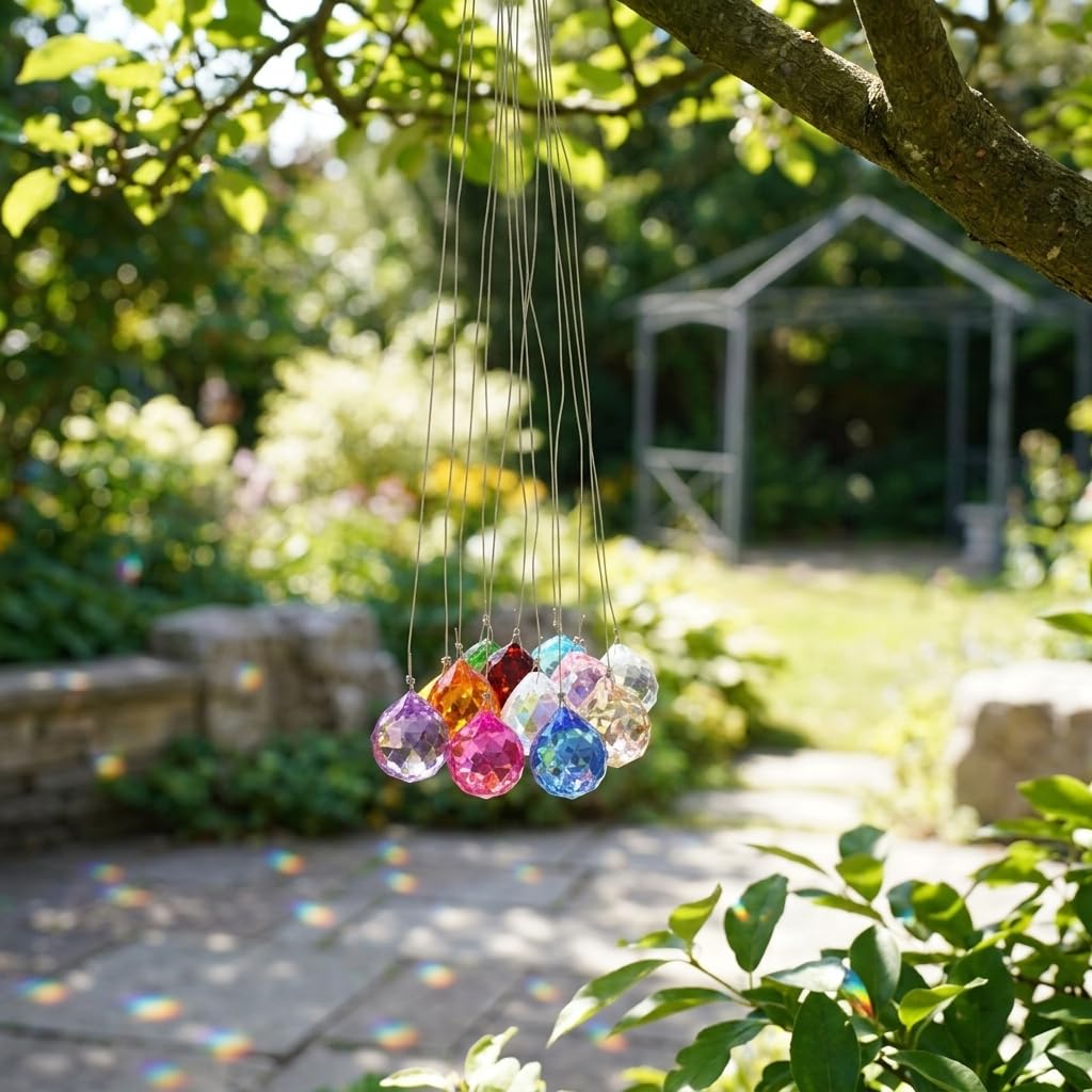 HASTHIP multicolor crystal ball prism suncatchers