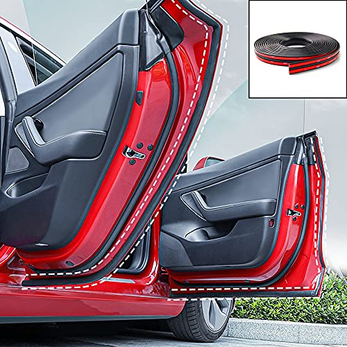Arcoche Door Seal Kit for Tesla Model Y Soundproof Strip Sound Reduction Rubber Weather Draft Seal Strip (Model Y Full Door)