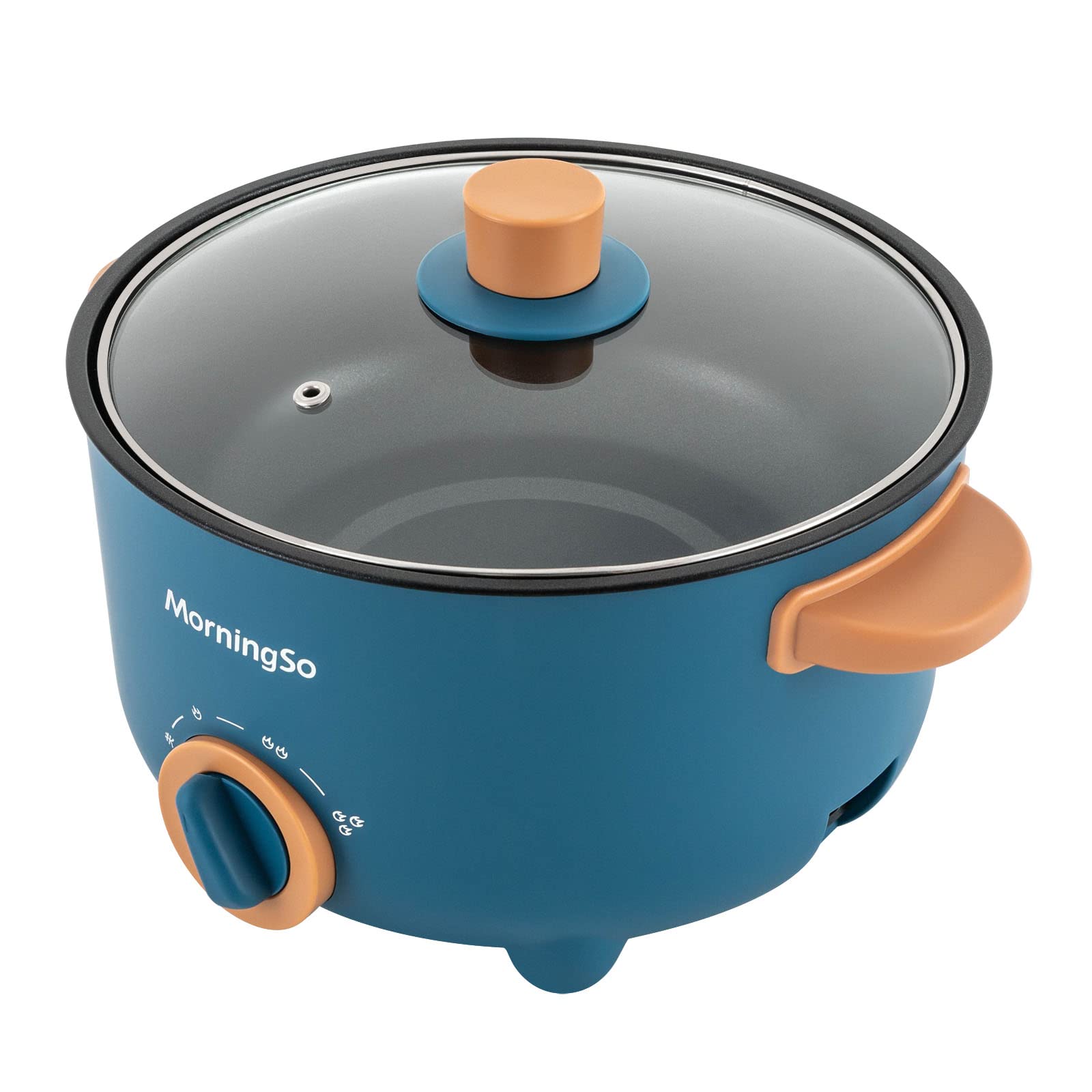 Olla antiadherente portátil 3 L multicocina eléctrica control temperatura 3 niveles