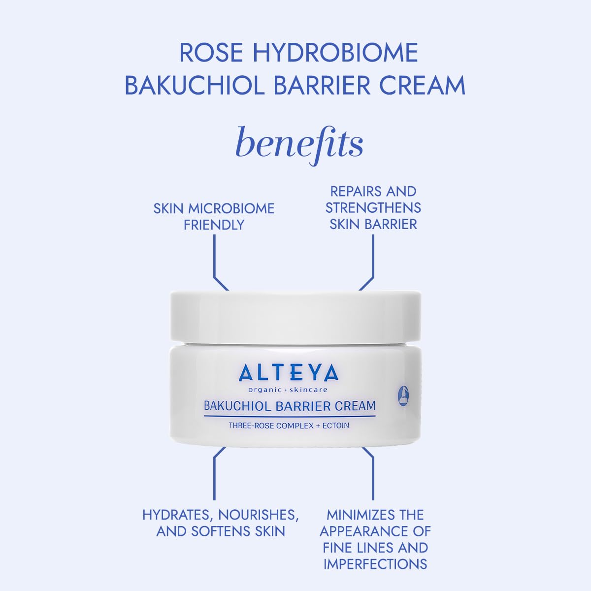 Alteya Organic Rose Hydrobiome Bakuchiol Barrier Cream 50ml - Image 4