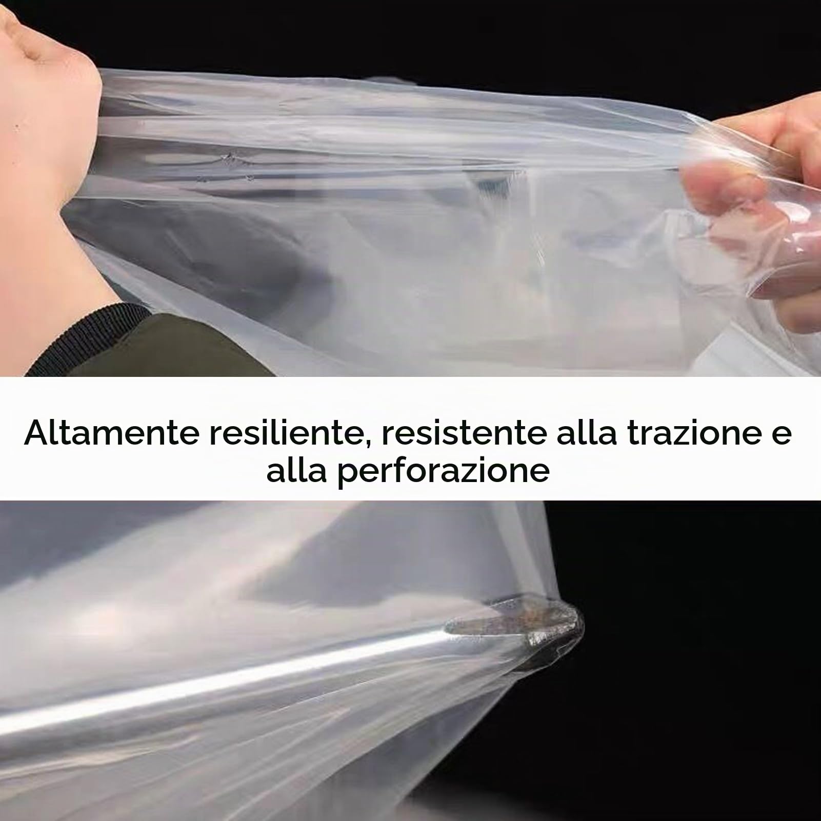 Pellicola per serra da 300 cm x 400 cm, polietilene 1120 g, extra spessa, resistente agli strappi, trasparente, per tunnel, per orto e giardino, per serra da pomodoro