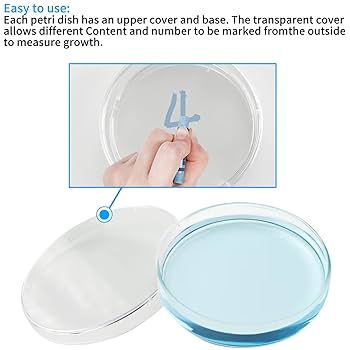 Agar Plates Eowpower 20 Pack Sterile Plastic Petri Dish Tissue Culture Plate 90x15mm With 20pcs 2ml 3ml Plastic Transfer Pipettes Each Of 10pcs Petree Dishes