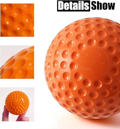 Miniatura 2 de GKK Paquete de 12 pelotas de softball para máquina de lanzar, bolas de softball de 12 pulgadas para coordinación mano-ojo, práctica de golpeo y campo