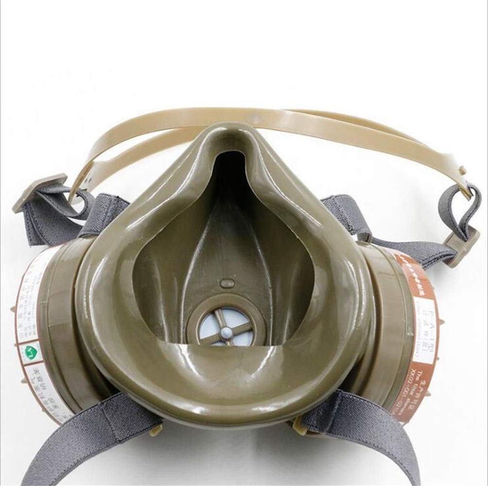 Respiratore Maschera Antigas, 2 Cartuccia A Carboni Attivi Valvola Respiratoria, Mezza Maschera Protezione Respiratoria Pesticidi, Sostanze Chimiche, Odore