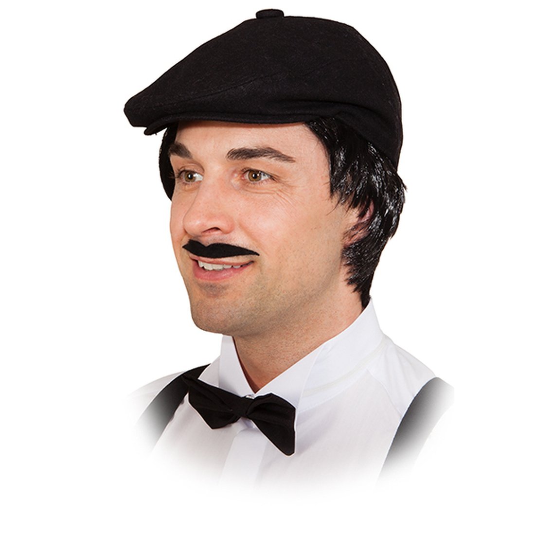 Amakando Baskenmuts - zwart - schuifmuts Franse muts baret muts Franse muts baret muts
