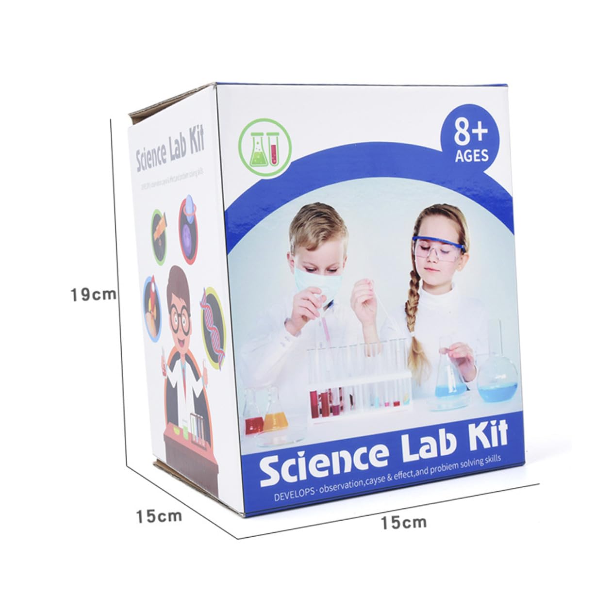 Kit Éducatif Garçon Fille Chimie Réutilisable Matériel Solide Découverte Pratique pour Fille Garçon Jeux Stem Éducatifs Expérience Laboratoire Couleur Aléatoire Couleur Aléatoire