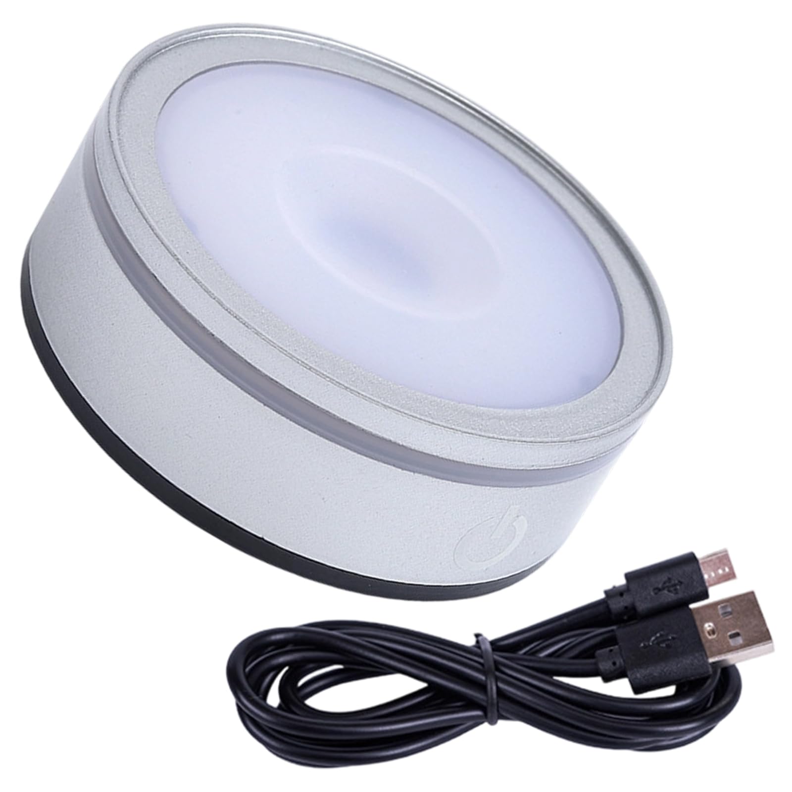Crystals Lamp Base Featuring Touch Sensitive Dimmable LED for Atmospheres in Display and Decorative Use Jewelry Display Light