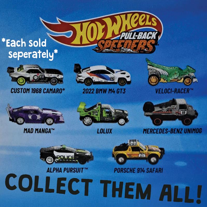 Amazon.com: Hot Wheels Pull-Back Speeders Custom 1968 Camaro
