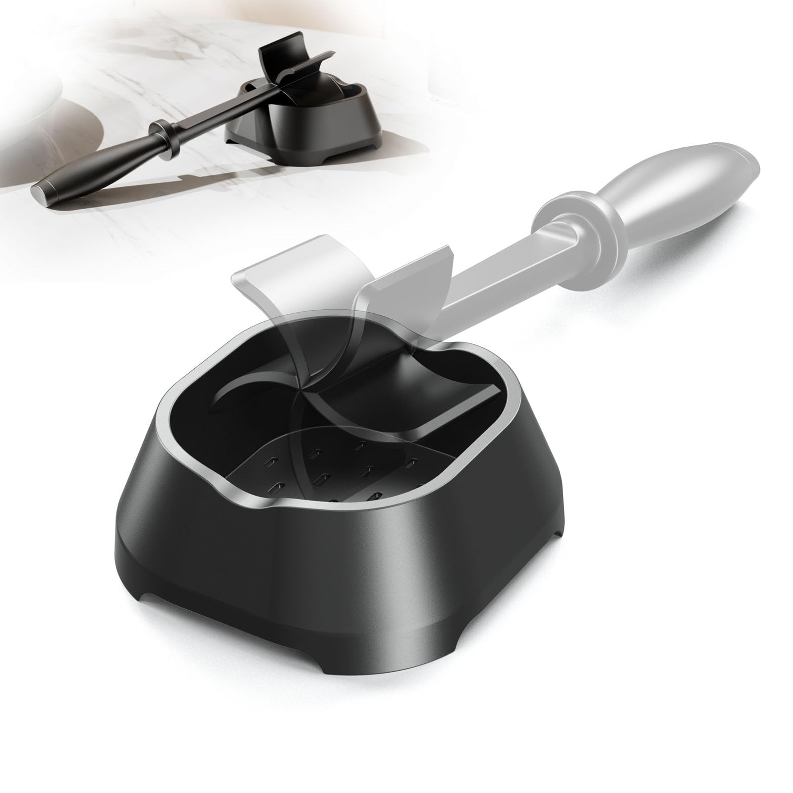 Meat Chopper Holder, Ground Beef Chopper Tool Rack, Hamburger Smasher Tool Stand, Base Bracket for Meat Grinder, Hamburger Grinder Base, Drainage & Ventilation BPA-FREE Premium Heat Resistant