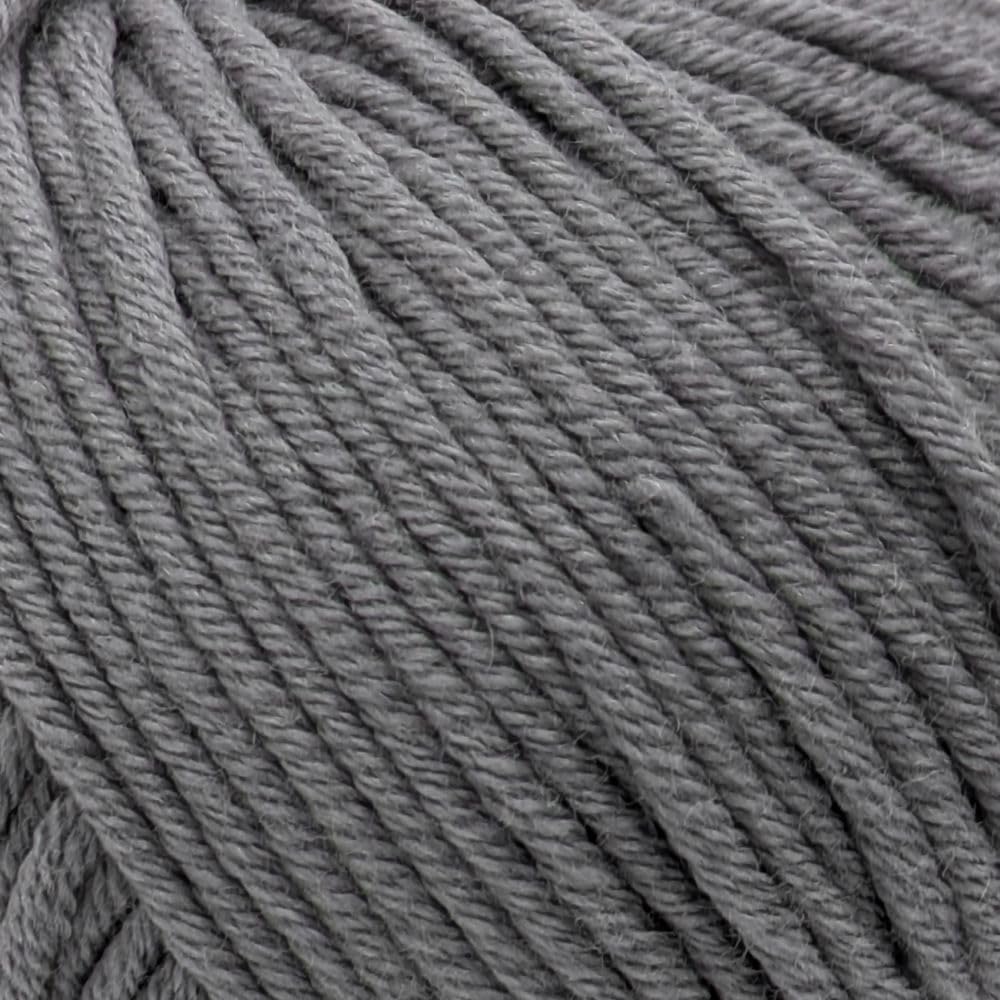 Aran-Weight 100% Superwash Fine Merino Wool Knitting and Crochet Yarn, Mulesing-Free, 50g - Purely Merino Aran 3657 Pewter