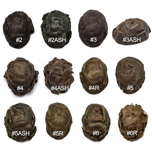 Miniatura 6 de Toupee - Piel fina de 0.001 in para hombre, todo tipo de cabello humano Remy con bucle en V, extensiones invisibles para pérdida de cabello,