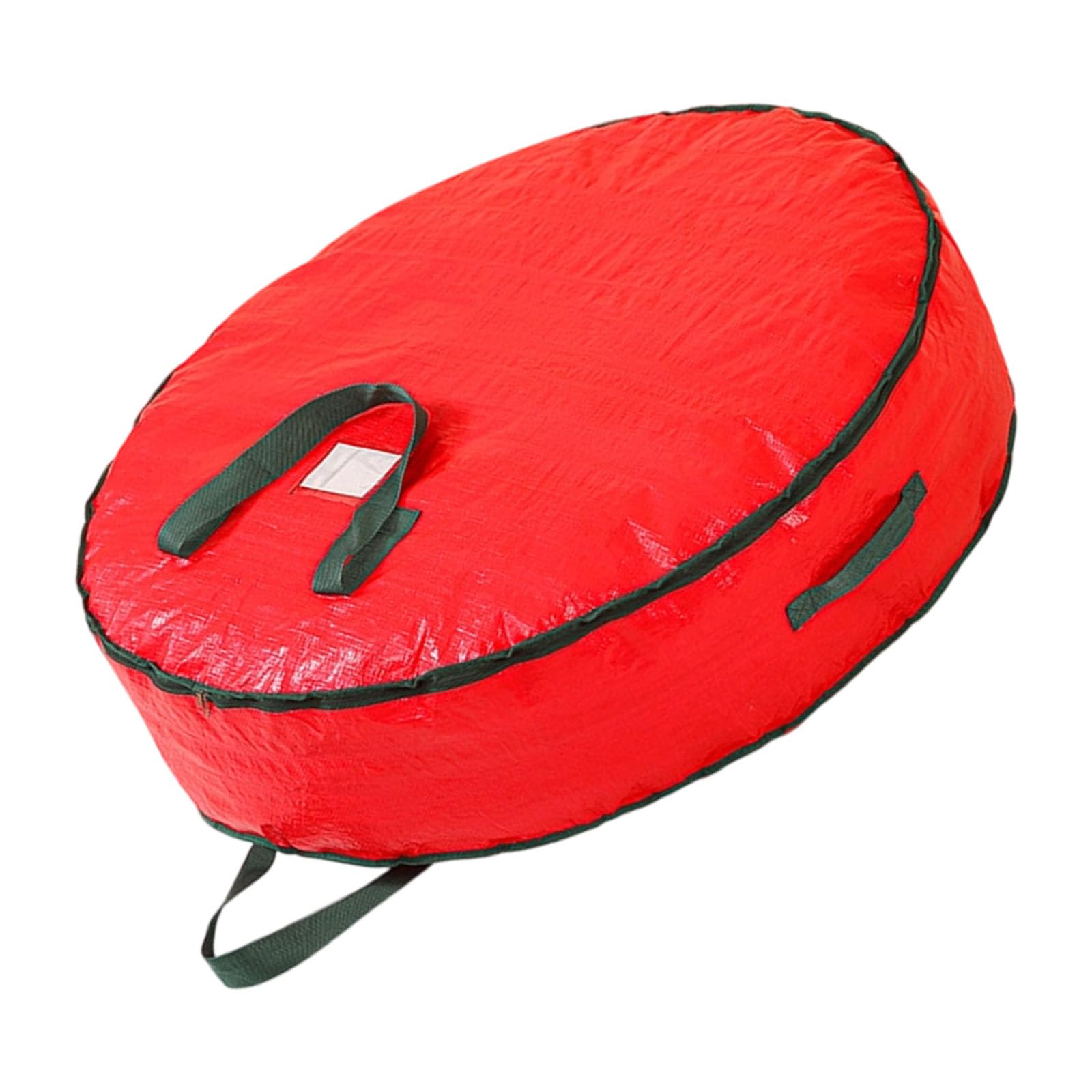 Tsophreniq Christmas Wreath Storage Bag Round Dustproof Waterproof Organizers with Carry Handle for Holiday Decorations Round Holiday Decoration Organizers