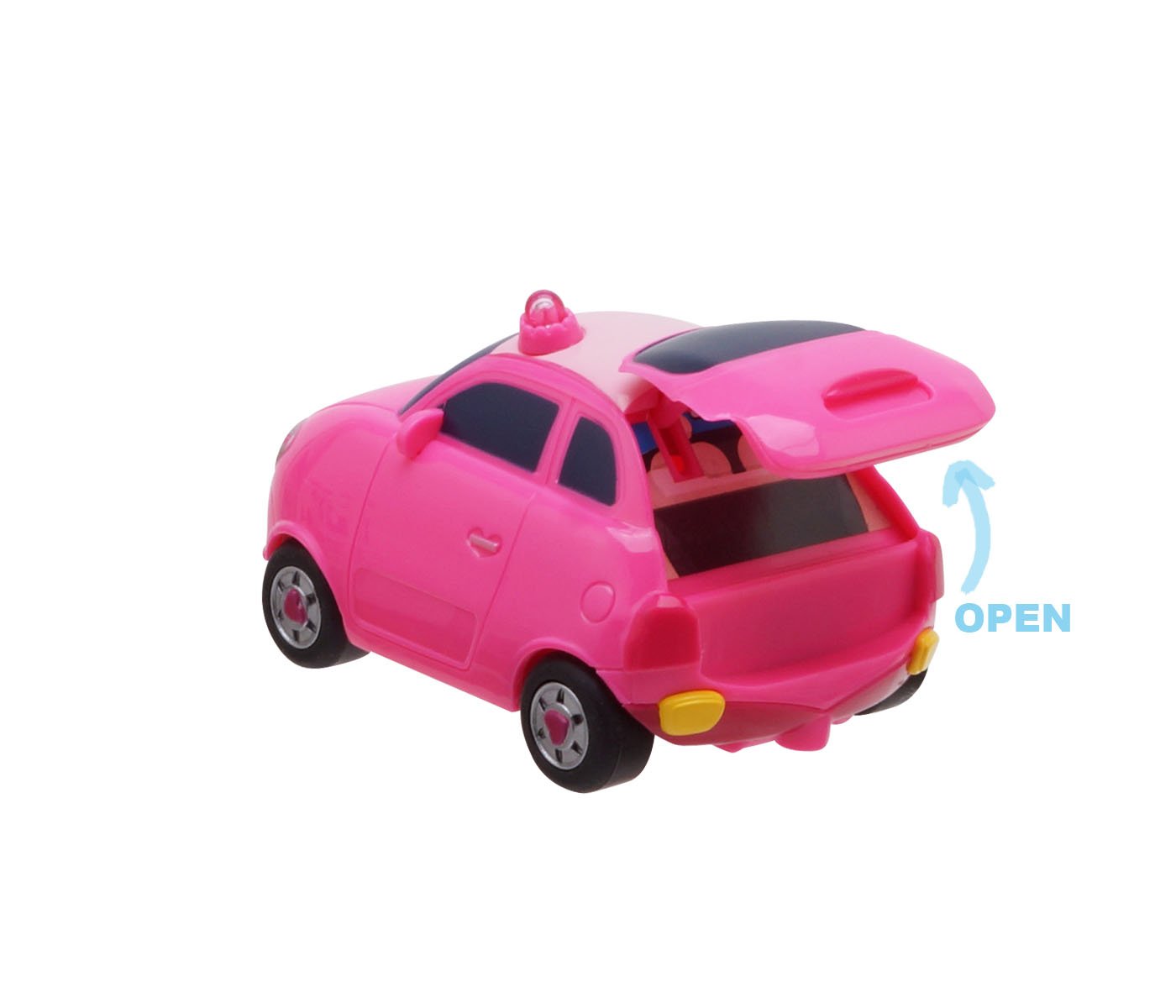 単品シリーズ タヨの仲間たち 正規品 ちびっこバス タヨ 韓国 人気 アニメ バス おもちゃ 乗り物 くるま はたらくくるま ミニカー トイカー 知育玩具 プレゼント 誕生日 クリスマス 子供 キッズ 女の子 男の子 3歳 4歳 5歳 小学生 (ハート) - 3