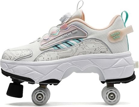 Deformation Roller Shoes Detachable Skating Shoes That Turn Into Rollerskates Outdoor Parkour Shoes