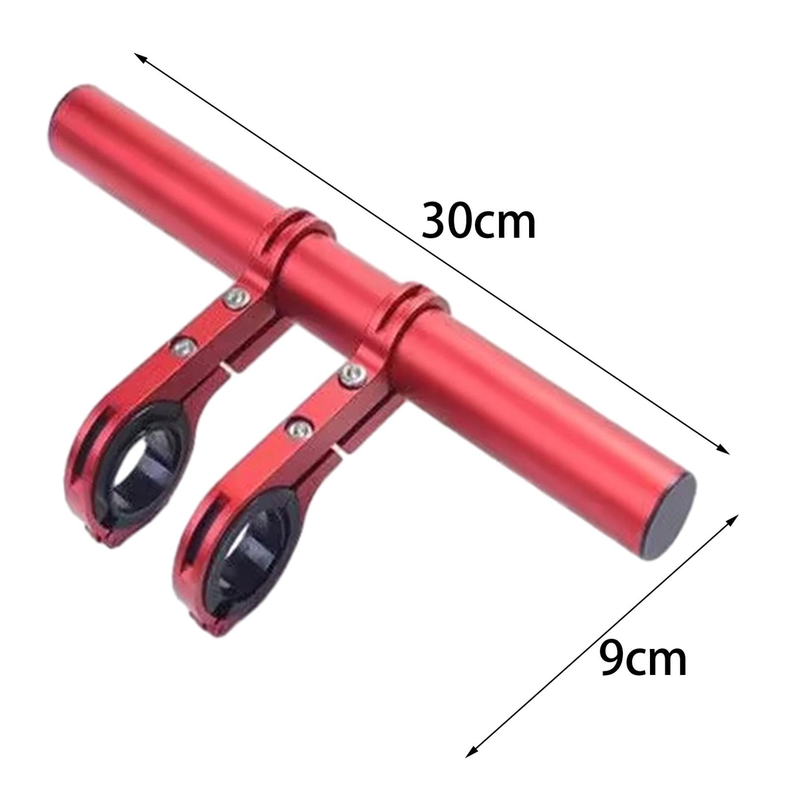 Barre D'Extension de Guidon de Poussette Extension D'Accoudoir Remplacement Facile à Installer Alliage D'Aluminium pour Promenade Sortie Maison Parent, Rouge