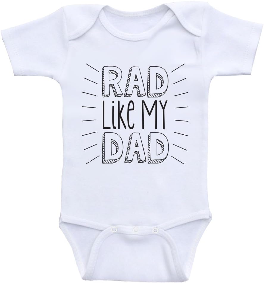 Dad Baby Clothes - Rad Like My Dad - Babygrow Bodysuits For Boys and Girls