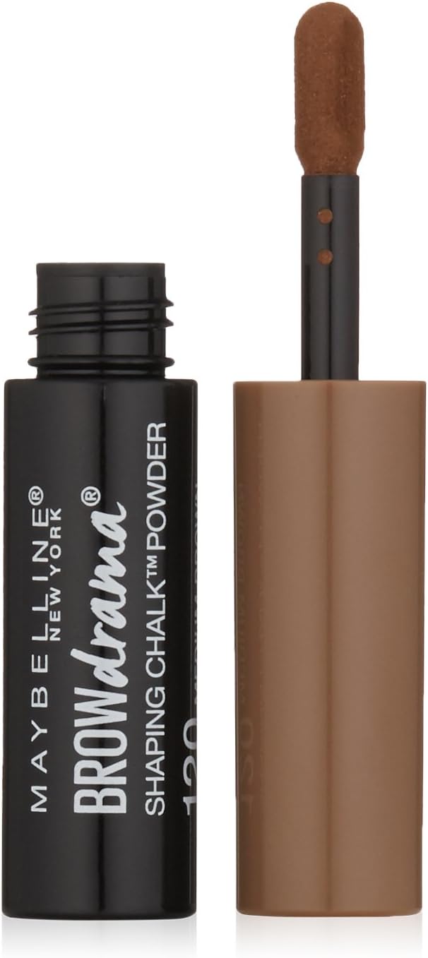 New York Brow Drama Shaping Chalk Powder, Medium Brown, 0.035 fl. oz.