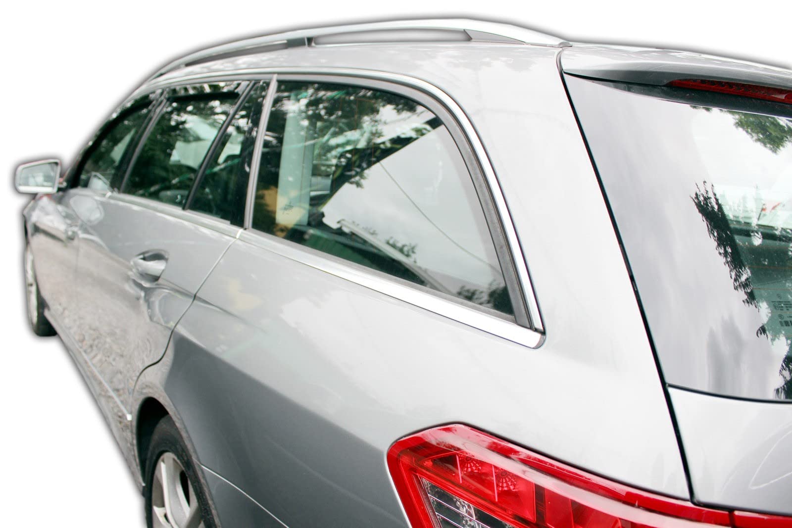 J&J AUTOMOTIVE Windabweiser für Mercedes E Klasse S212 2009-2016 4tlg Heko Regenabweiser Vorne Hinten Getönt