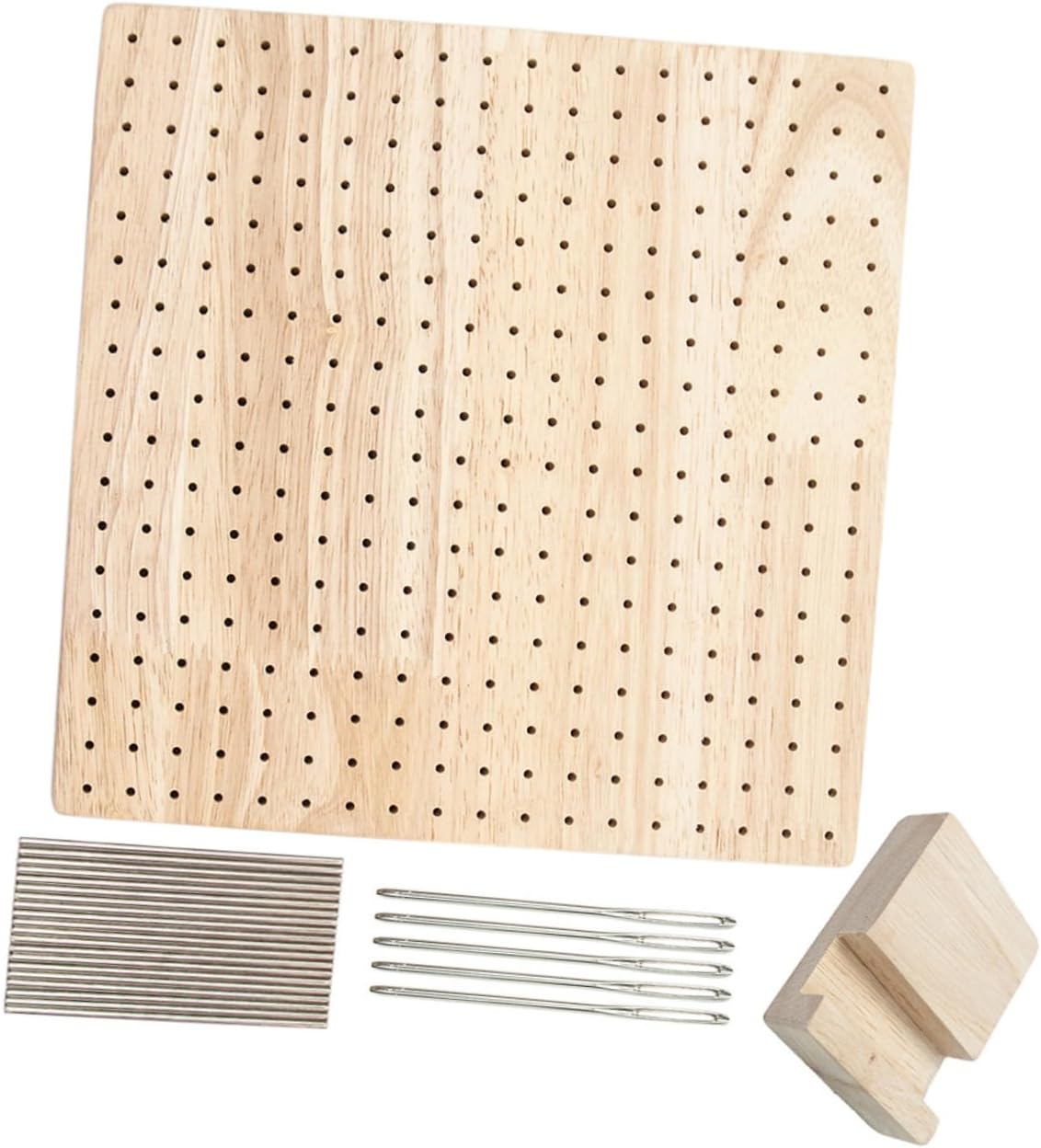 YOSADIER 1Set Crochet Blocking Board Wooden Square Board for Knitting and Crocheting Projects for DIY Crafts for Crochet Enthusiasts Simple Design for