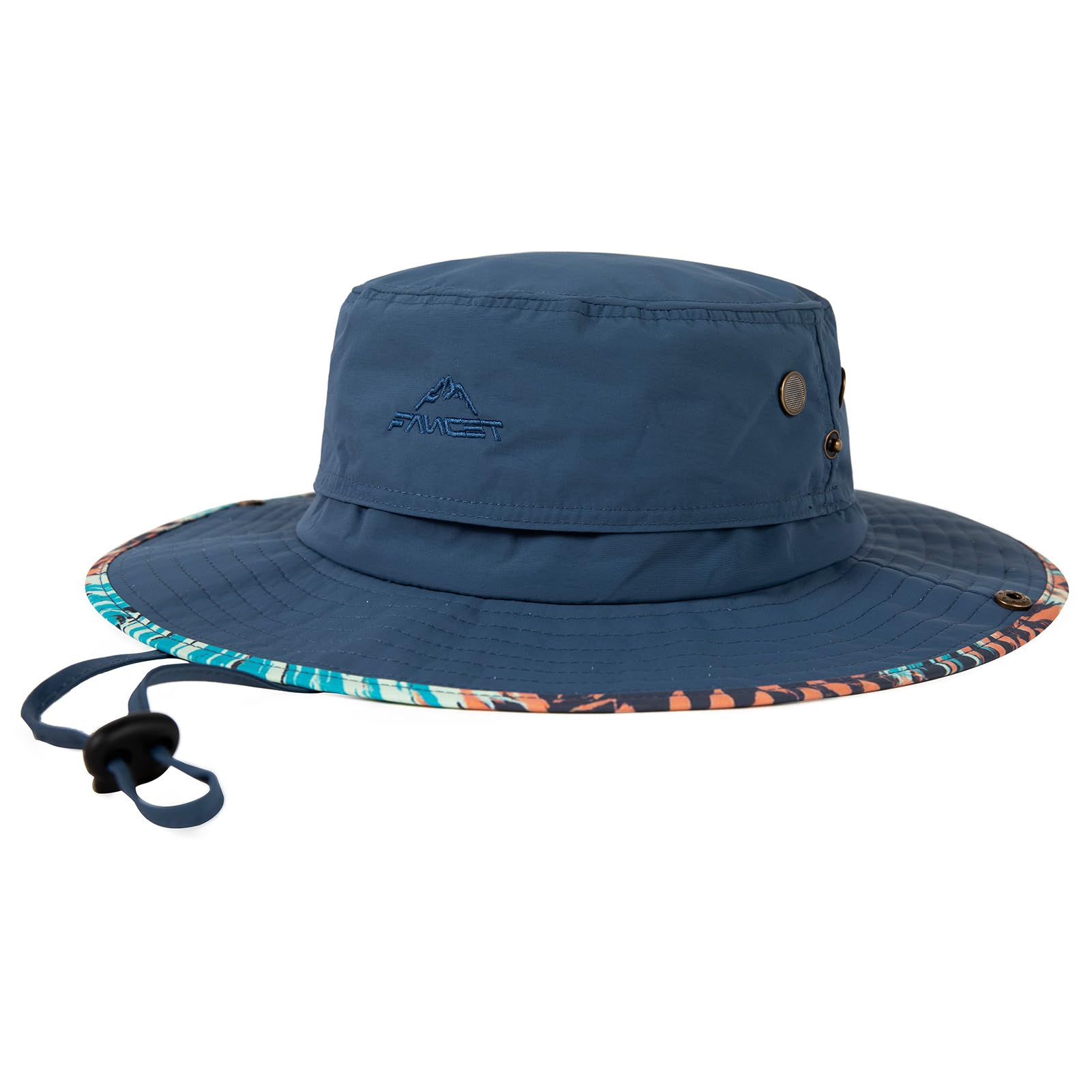 TOP-EX UVCoolix™ - Sombrero de sol para hombre, impermeable, para jardinería, pesca, protección UV UPF 50+, visera ancha, gorra tipo safari
