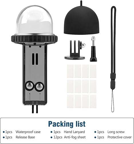 Miniatura 7 de 40M (131ft) Osmo Pocket 3 carcasa de buceo subacuático Carcasa protectora para DJI Osmo Pocket 3 Accesorios impermeables-Negro