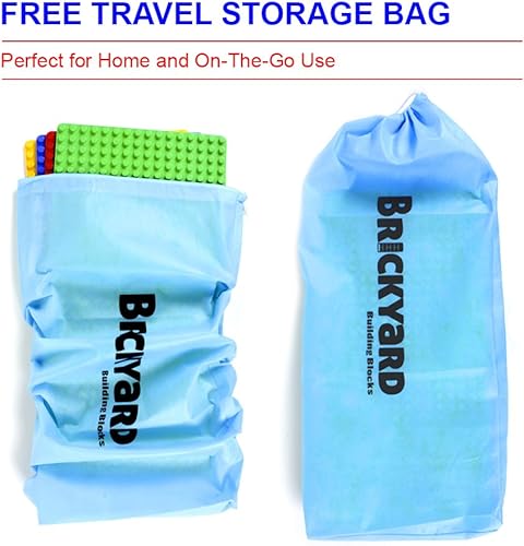 Miniatura 3 de Brickyard Building Blocks Placas base, placas base grandes y gruesas para ladrillos de construcción, para mesa de actividades o juguetes para exhibir