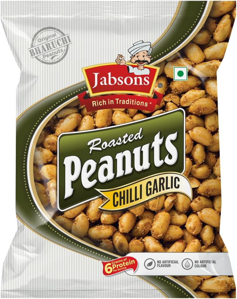 Jumbo Roasted Peanuts - Chilly Garlic - 150 Grams