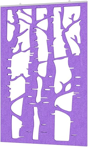 Panel de prueba de sonido suspendido de escape  Diseño de abedul  Arte de pared acústico colgante  Material reciclado ecológico  48 x 30  Duna de