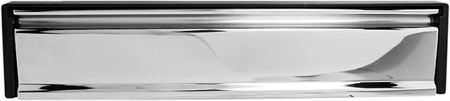 UAP 12 Inch Framemaster Door Letterbox - Premium Secure Letter Box, Anti Vandal, Anti Burglar, Anti Snap Flap, Anti Scratch, for Wood or uPVC Doors (Mirror Polished) (20-40mm)