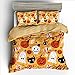 Produktbild Ganjue Bedding 3D Printed Halloween-Cartoon-Muster Bettbezug-Set 3-Teilig - Gebürsteter Mikrofaser-Bettbezug Mit Kissenbezügen-C_260X220Cm