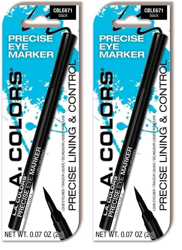 L.A. COLORS Precise Eye Marker, Negro (Pack de 2) miniatura 1