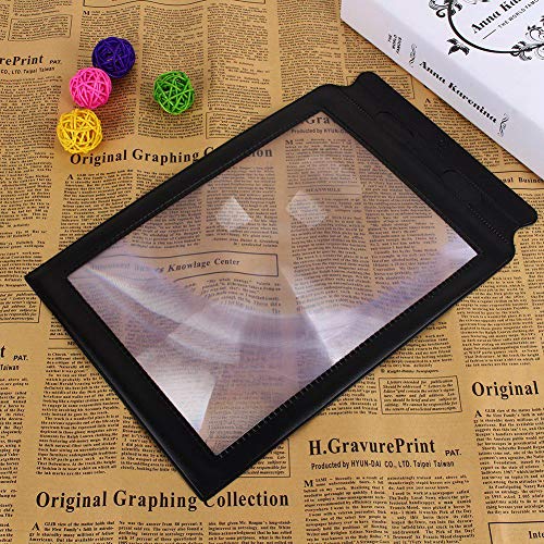 A4-Full-Page-Magnifying-Glass-3X-Magnifier-Sheet-with-Black-Frame-A4-Full-Page-Magnifier-Sheet-Oversized-Reading-Magnifier-for-Reading-Maps