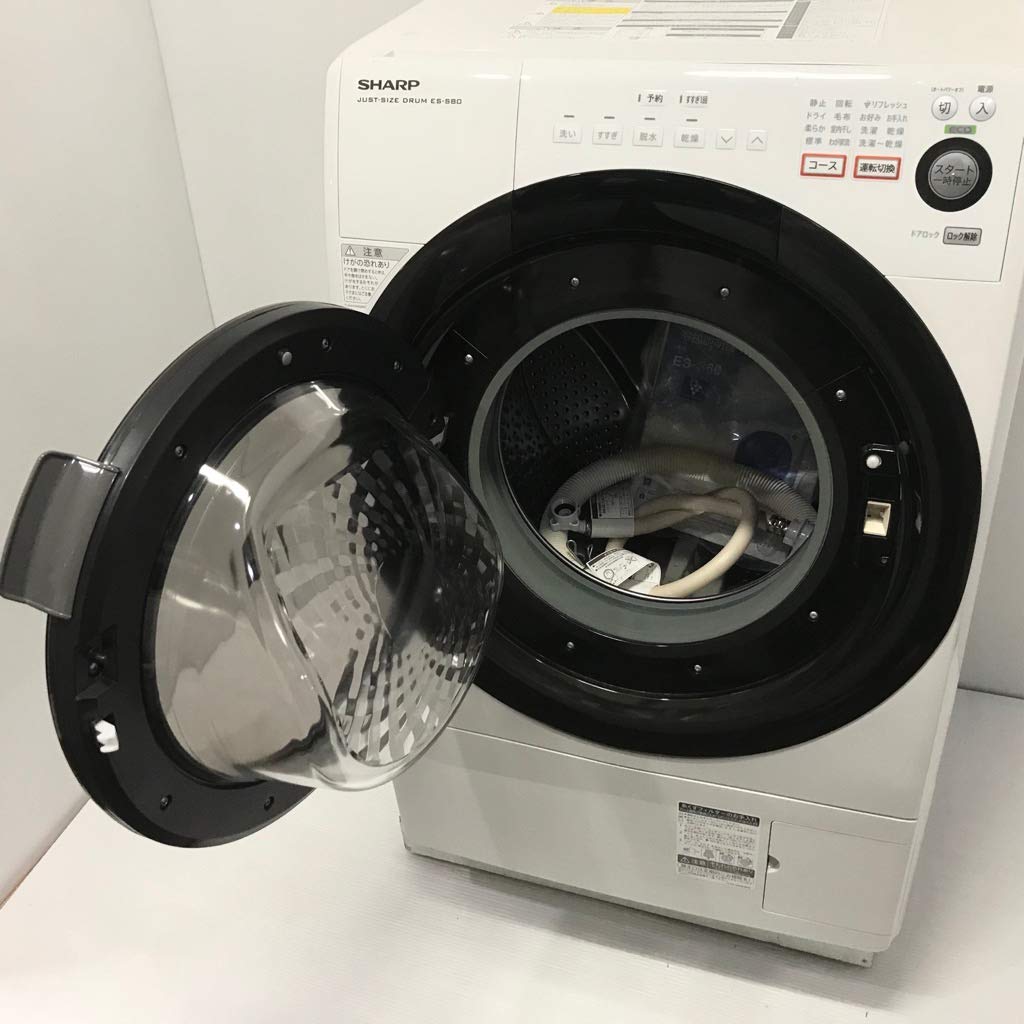 Amazon | シャープ 6.0kg ドラム式洗濯乾燥機【左開き】ホワイト系 
