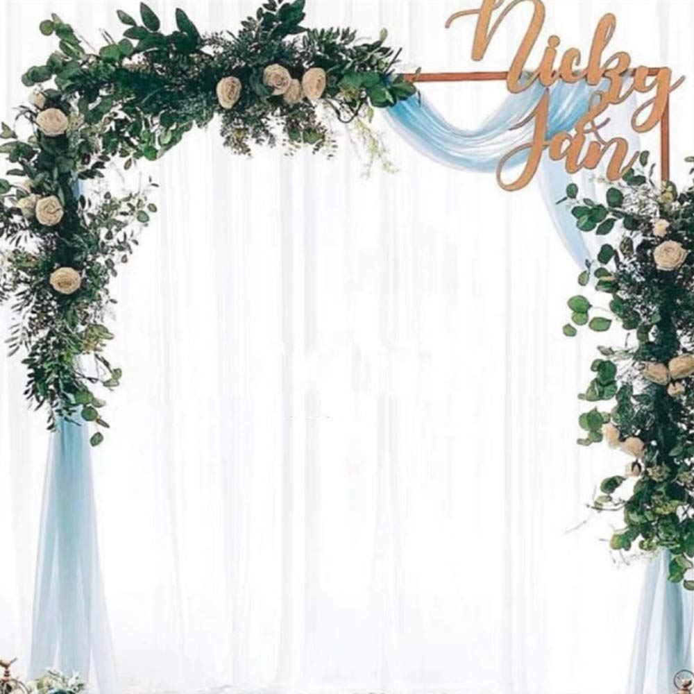 2 x 1,5 m arco per matrimonio in metallo dorato, rotondo, sfondo per porta, decorazione floreale, ohne Spurstange, ferro
