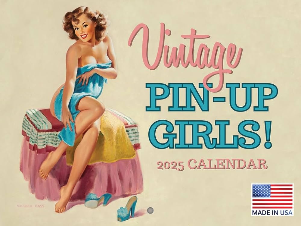 Amazon.co.jp: ヴィンテージ ピンナップ ガール カレンダー 2025