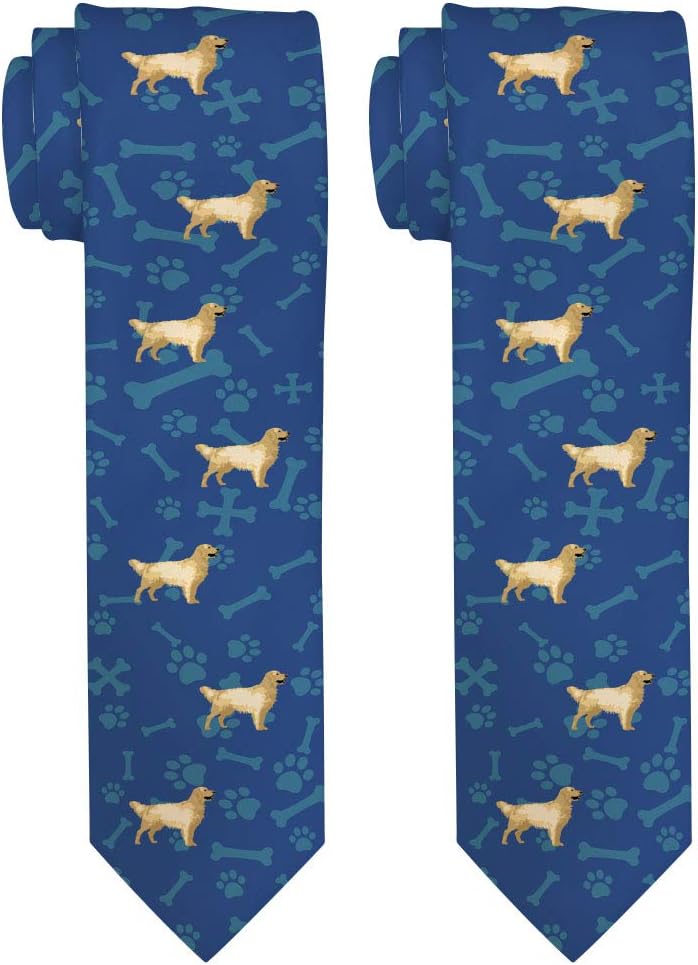 Dog Owner Gifts Mens Dog Tie Dog Lover Gifts Dog Accessories Dog Presents Golden Retriever Necktie