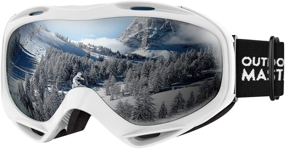 OutdoorMaster OTG Ski Goggles - Over Glasses Ski/Snowboard Goggles for Men