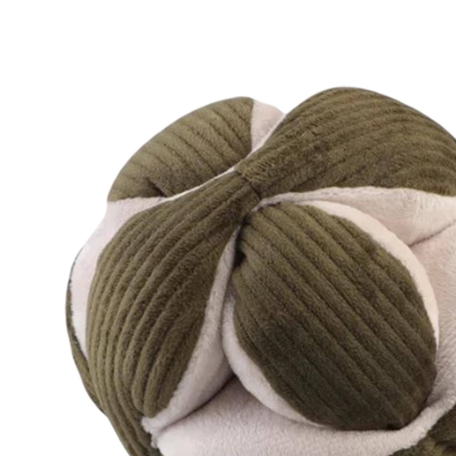 Balle pour Chien Jouet Interactif Peluche Sifflet Jouet à Mâcher Tissu Doux Protection Mobilier Convient pour Dressage Chiots Animaux, Vert Foncé