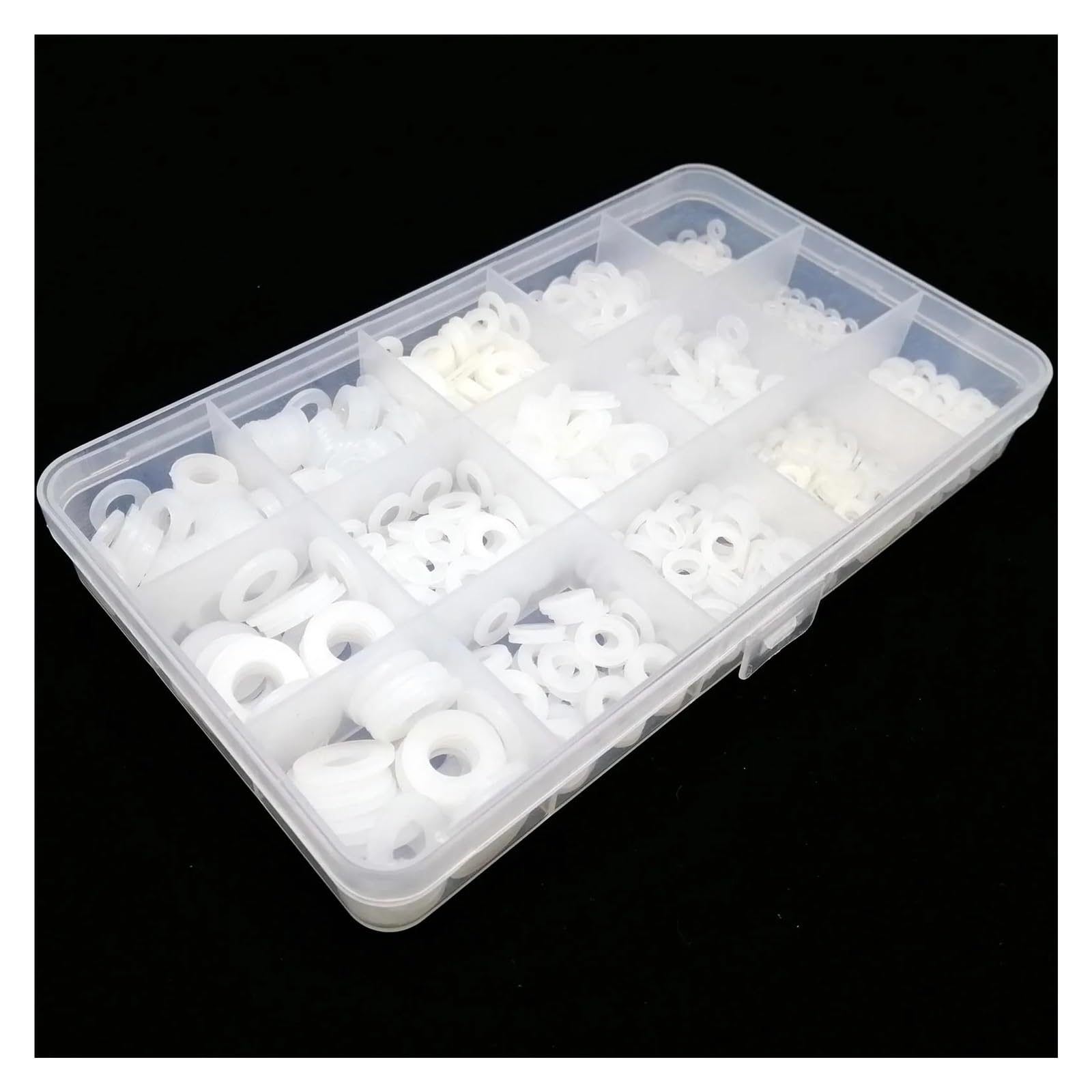 Kit d'assortiment de rondelles plates et joints d'étanchéité, 475/1150 pièces, M2,5, M3, M4, M5, M6, M8 Rondelles Plates inoxydable(Black 1150pcs)